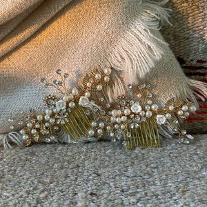 Etsy bridal hair pieces (set of 2)